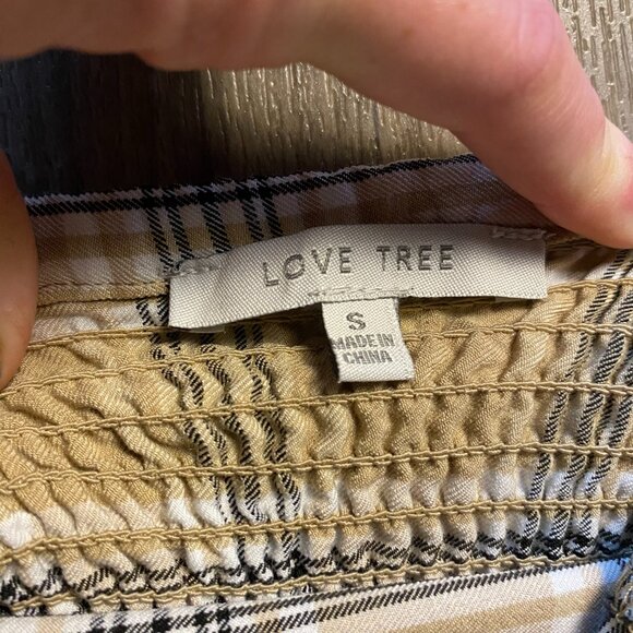 Love Tree Plaid Crop Top Tank Size Small - Picture 2 of 6